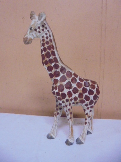 Hand Carved & Painted Giraffe