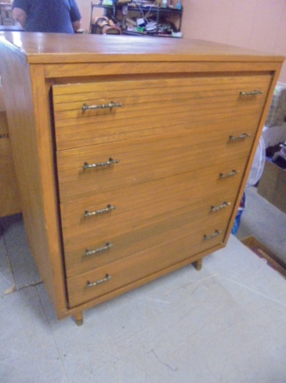 Vintage MCM 5 Drawer Chest of Drawers