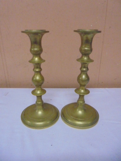 Vintage Set of Brass Candle Holders