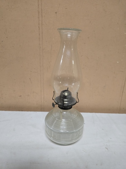 Vintage Glass Oil Lamp