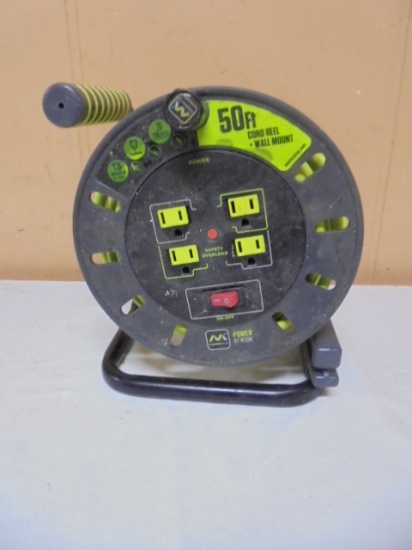 50ft Cord Reel w/ 4 Outlets