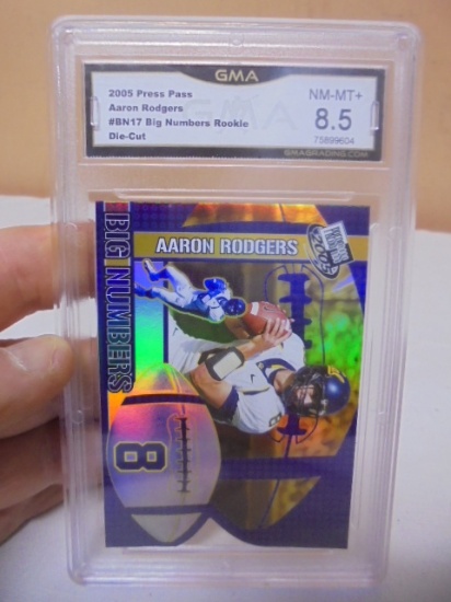 2005 Press Pass Aaron Rogers #BN17 Big Numbers Rookie Card