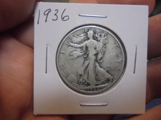 1936 Silver Walking Liberty Half Dollar