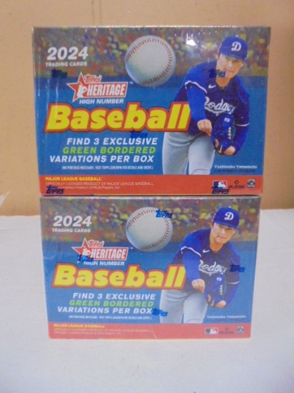 (2)2024 72 Card Boxes of Topps Heritage High Number Baseball Cards
