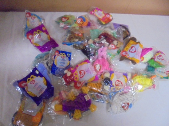 Large Group of TY McDonalds Happy Meal Toys