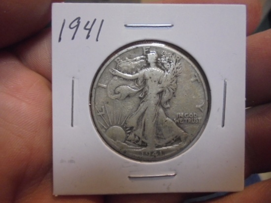 1941 Silver Walking Liberty Half Dollar