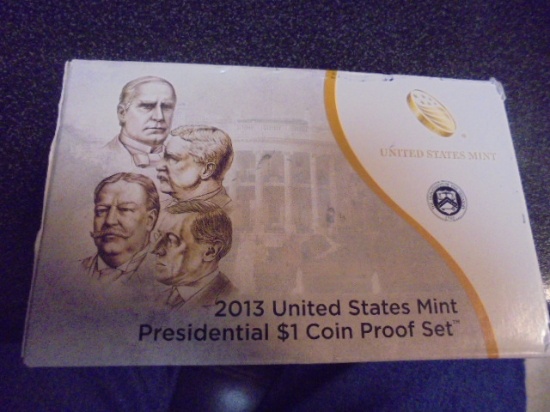 2013 US Mint Presidential $1 Coin Proof Set