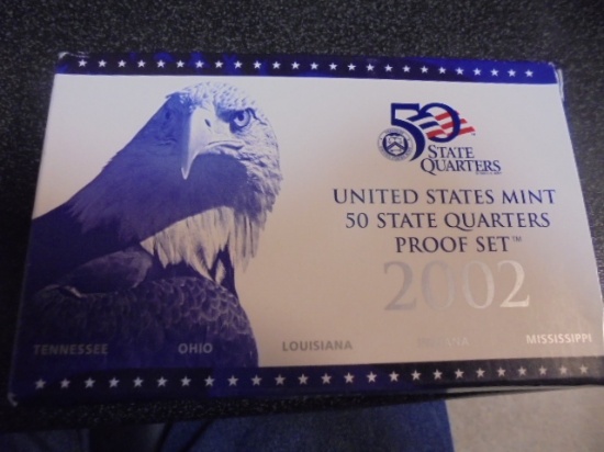 2002 US Mint 50 State Quarters Proof Set