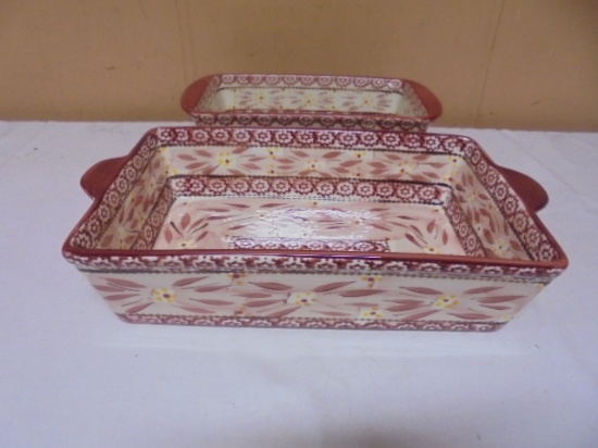 Temptations Old World 1.75qt & 2.5qt Baking Dishes