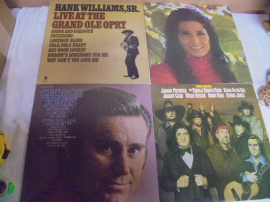 Group of 16 Vintage Country LP Albums