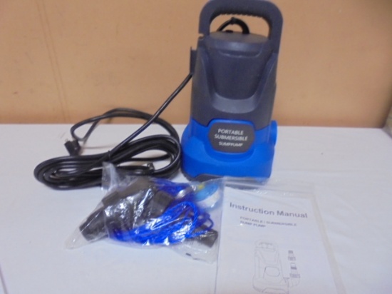 Portable/Submersible Sump Pump