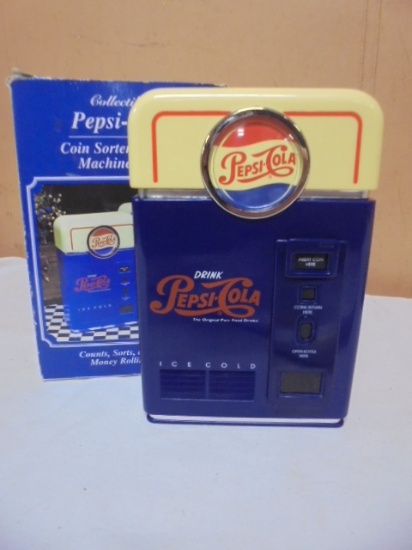 Pepsi-Cola Coin Sorter Vending Machine Bank