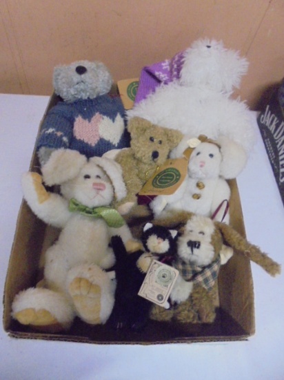 Group of 7 Boyd's Plush Animals