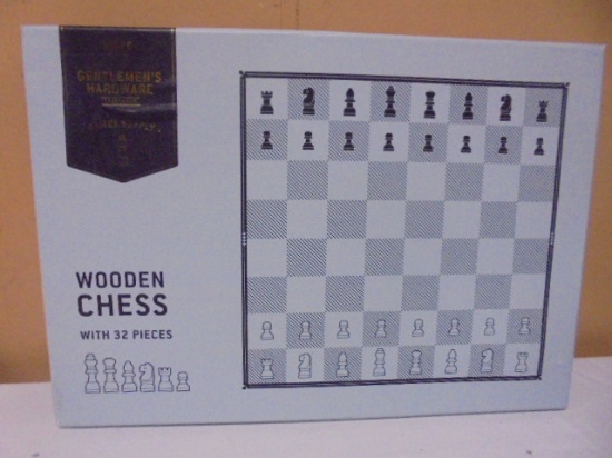 Gentleman's Hardware Wooden Chess Set
