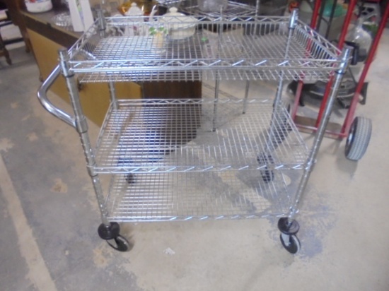 3 Tier Stainless Steel Rolling Cart