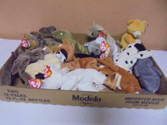 Group of 12 TY Beanie Babies