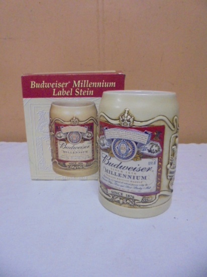 Budweiser Millenium Label Stein