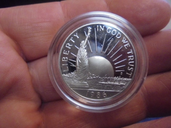 1986 Silver Liberty Coins Half Dollar