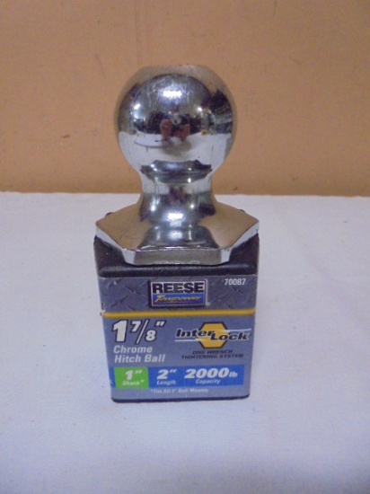 Brand New Reese 1 7/8in 2000lb Chrome Hitch Ball