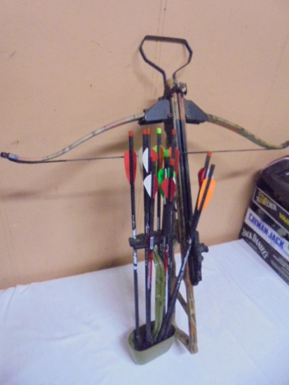 Youth Camo Crossbow w/ Quiver & Arrows