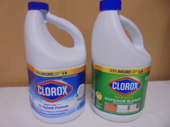 (2) 2.5qt Jugs of Clorox Bleach