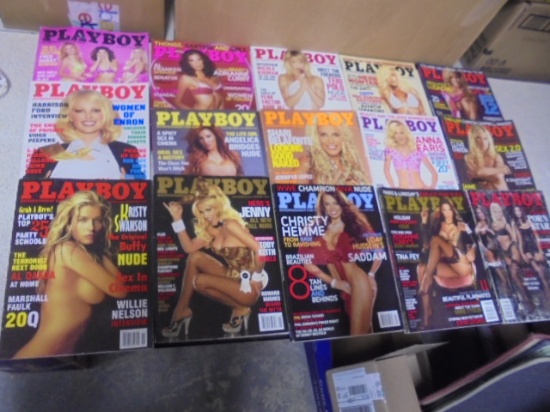 Group of 20 Playboy Magazines