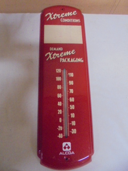 Alcoa Metal Advertisement Thermometers