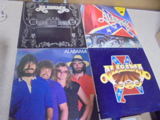 Group of 7 Alabama Lp Albums