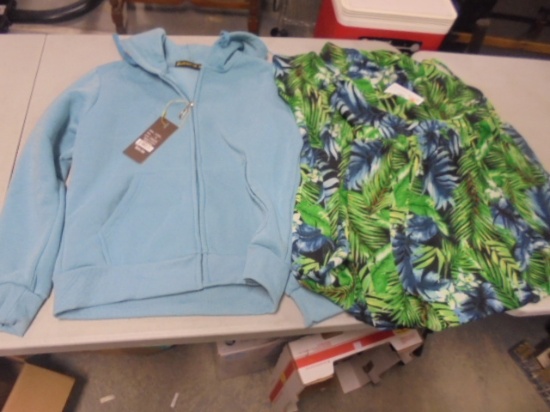 Ladies Hooded Sweatshirt and Sundress