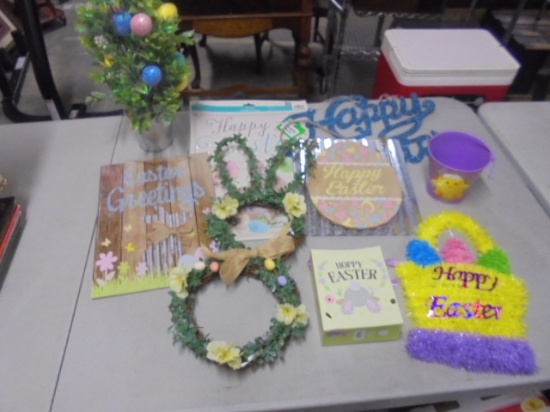 Large Group of Assorted Easter Décor