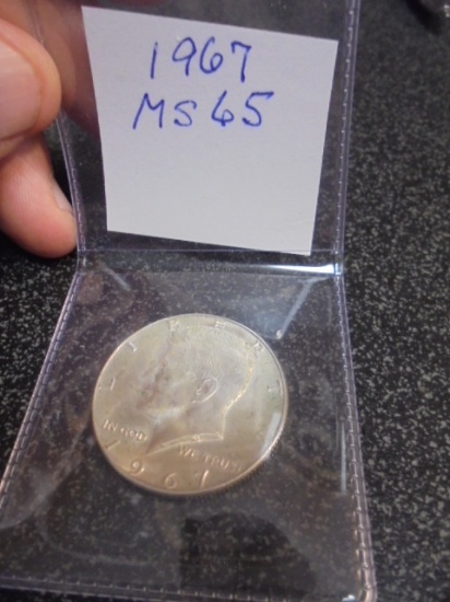 1967 40% Silver Kennedy Half Dollar