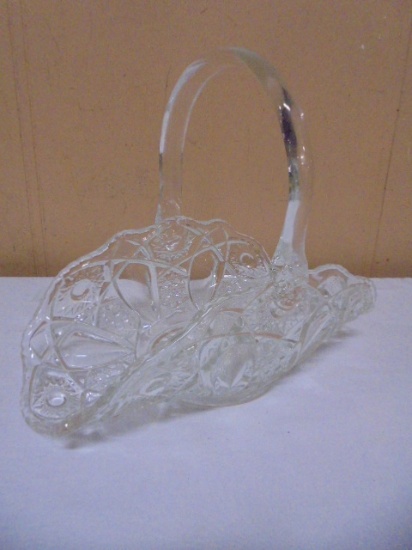 Vintage EAPG Pattern Crystal Brides Basket