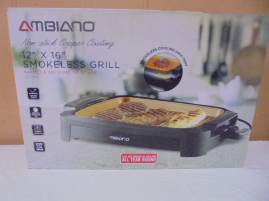 Ambiana Non-Stick Copper Coating 12"x16" Smokeless Grill