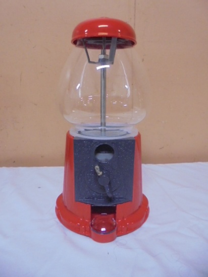 Metal & Glass Gumball Machine