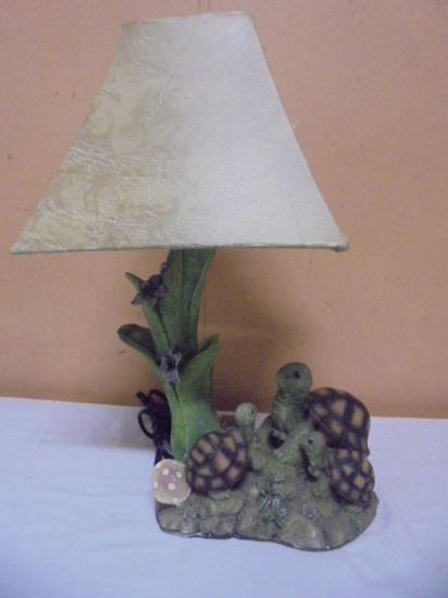 Beautiful Table Lamp w/ Turtles