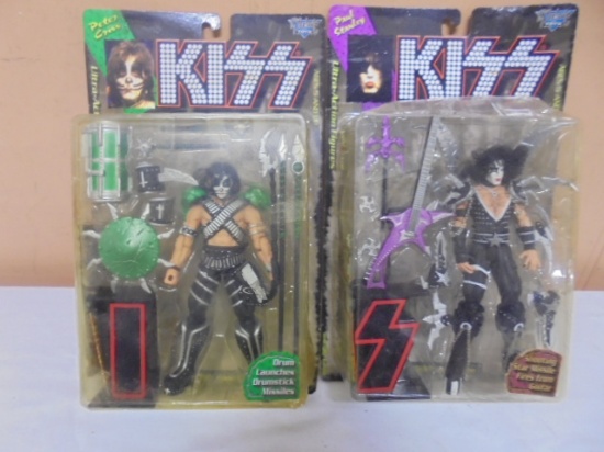 Kiss Peter Criss & Paul Stanley Action Figures