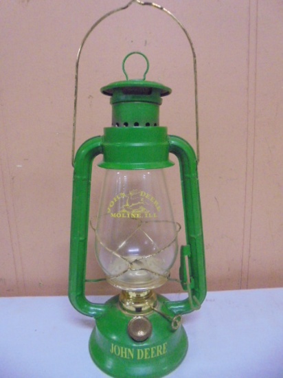 John Deere Metal & Glass Kerosene Lantern
