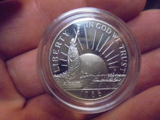 1986 Silver Liberty Coins Half Dollar