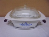 Vintage Corningware Blue Cornflower 4qt Dutch Oven