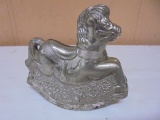 Vintage Metal Rocking Horse Bank
