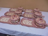 6pc Set of Tempations Old World Soup Bowl & Sandwich Plates
