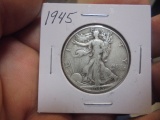 1945 Silver Walking Liberty Half Dollar