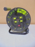 50ft Cord Reel w/ 4 Outlets