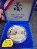 1986 Liberty Ellis Island Silver Proof Dollar