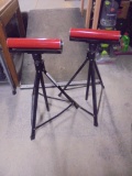 Set of 2 Adjustable Height Roller Stands