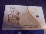 2013 US Mint Presidential $1 Coin Proof Set