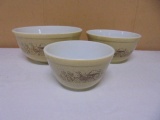 3pc Set of Vintage Pyrex 