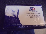 2001 US Mint 50 State Quarters Proof Set