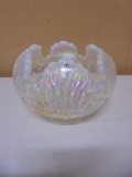 Fenton Opalescent Pearlized Lotus Flower Bowl