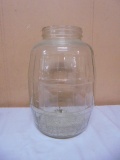 Large Glass Pickel Barrel Jar